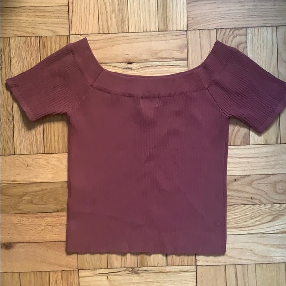 Mo : Vint Dusty Rose Crop Top - Picture 3 of 3